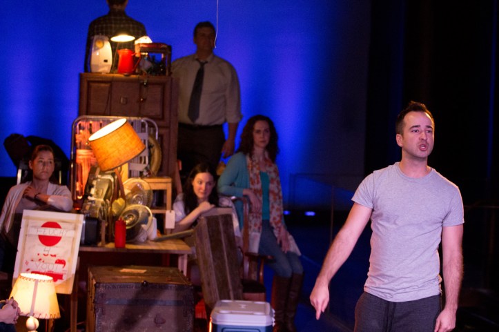 Alejandro Rodriguez as _Oscar Navarro_ Back left to right Maria Peyramaure as _Dolores Navarro_, Charlie Murphy as _Jimmy Feucht_, Katie Wieland as _Bree Olson_, Katie Hartke as _Leena