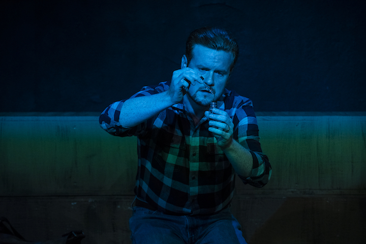Dillon Heape as Man in Hunger & Thirst Theatre's Strangers in the Night_photo by Al Foote III
